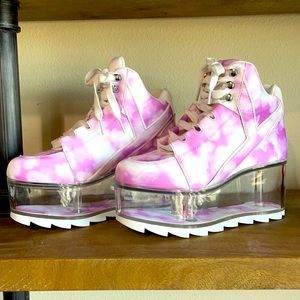 YRU Qozmo Aiire Qloud PinkII platform shoes